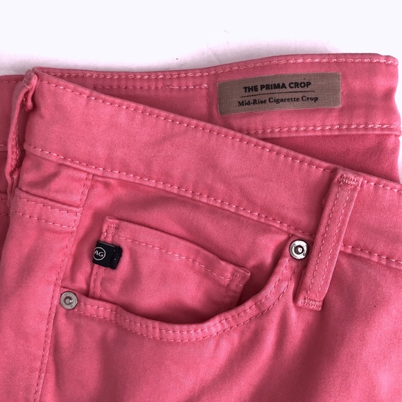 AG Coral Jeans Mid-Rise Cigarette Crop - Picture 5 of 11